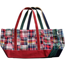 【07/12 新入荷】UNIVERD72(ユニバード72) マドラスチェックパッチワークトートバッグ「LARGE（大）サイズ」　MADRAS CHECK PATCHWORK TOOL BAG「LARGE」(6828)【あす楽対応】