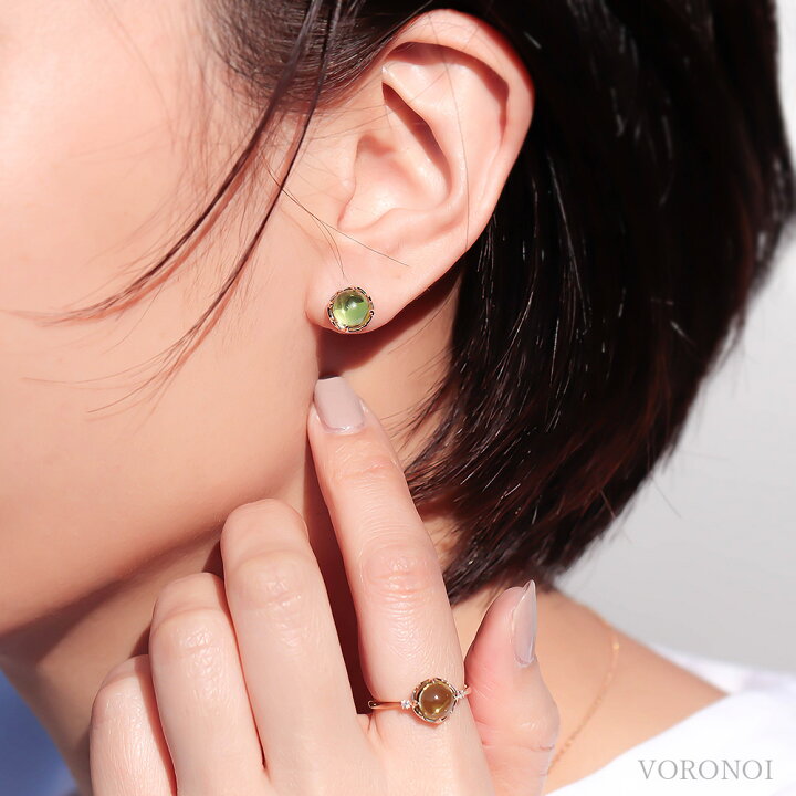 楽天市場】MINAMO 正規品 K10 天然石 約7mm ラウンド フラワー 