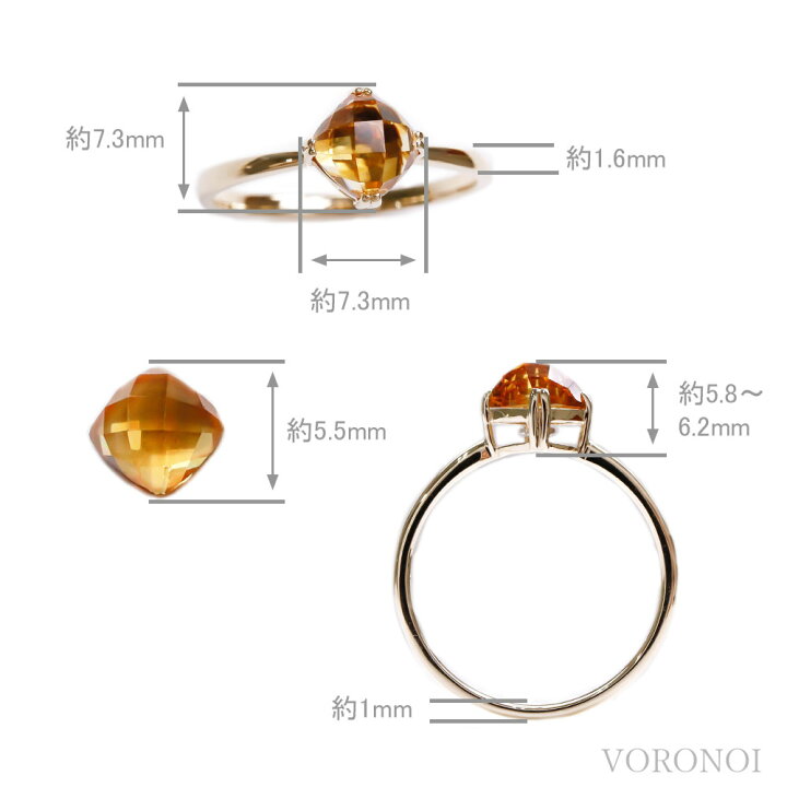 楽天市場】MINAMO 正規品 K10 天然石 リング 指輪 約5.5mm チェス 