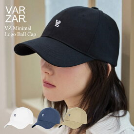 【マラソン期間限定P5倍】【正規品 国内発送 送料無料】 VARZAR バザール 韓国 帽子 キャップ 深め 小顔効果 顔が見えづらい 紫外線対策 レディース メンズ 人気 ファッション [ VZ Minimal Logo Ball Cap 1294 1295 1296 1297 ] ユニセックス オーバーフィット
