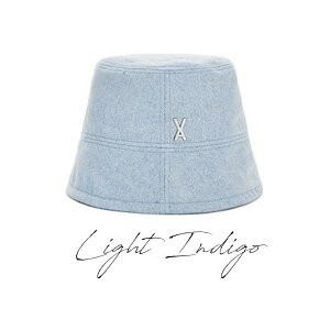 VARZAR oU[ ؍ Xq oPbgnbg [  炪Â炢 O΍ fB[X Y lC t@bV [ VA Stud Non Washing Denim Drop Bucket Hat 1404 1405]