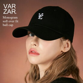 【正規品 国内発送 送料無料】 VARZAR バザール 韓国 帽子 キャップ 深め 小顔効果 顔が見えづらい 紫外線対策 レディース メンズ 人気 ファッション [ Monogram soft over fit ball cap 628 ] ユニセックス オーバーフィット