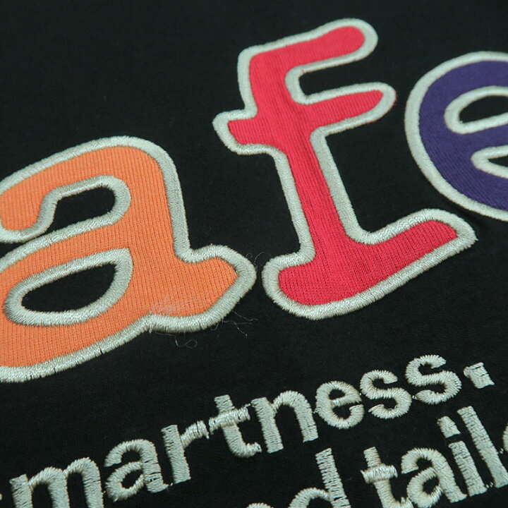 楽天市場】サンタフェ バックアップリケ半袖Tシャツ 83801 白 黒 刺繍 