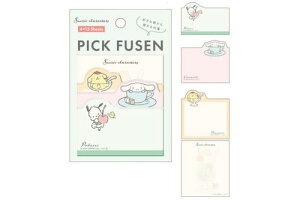 【全品 送料無料!】 日本製 サンリオキャラクターズ ダイカット付箋シナモロール ポムポムプリン ポチャッコ 付箋 ふせん メモ 文房具 雑貨 グッズ かわいい
