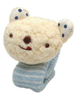 【全品 送料無料!】 日本製 アナノカフェ Anano Cafe ベビーラトルベア ブルー 青 クマ アニマル 動物 ぬいぐるみ 人形 マスコット ドール おもちゃ 赤ちゃん お祝い