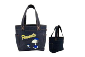 【全品　送料無料！】【SNOOPY】【スヌーピー×EDWIN】ミニトート【ベースボール】【コラボ】【ピーナッツ】【ウッドストック】【すぬーぴー】【バッグ】【かばん】【カバン】【鞄】【収納】【お出かけ】【アウトドア】【雑貨】【グッズ】【かわいい】