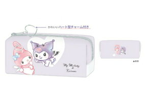 【全品 送料無料!】 サンリオキャラクターズ BOXペンケースキュートバトル マイメロディ×クロミ ポーチ ペン入れ 筆箱 収納 文房具 学校 勉強 雑貨 グッズ かわいい