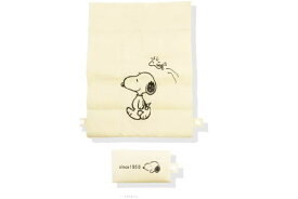 【全品　送料無料！】 【スヌーピー】【SNOOPY】スリムコンパクトエコバッグ【アイボリー】【ピーナッツ】【ウッドストック】【すぬーぴー】【アニメ】【キャラクター】【かばん】【カバン】【鞄】【バッグ】【エコ】【袋】【買い物】【雑貨】【グッズ】