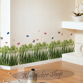 ウォールステッカー インテリアシール 壁シール 壁紙シール 蝶と麦 wall sticker 北欧