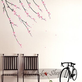 ウォールステッカー 壁シール 壁紙シール サクラと自転車 wall sticker 北欧 桜 櫻 さくら 02P05Nov16