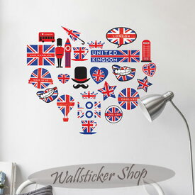 ウォールステッカー 英国 北欧 子供部屋 リビング インテリアシール 壁シール 壁紙シール wall sticker 北欧