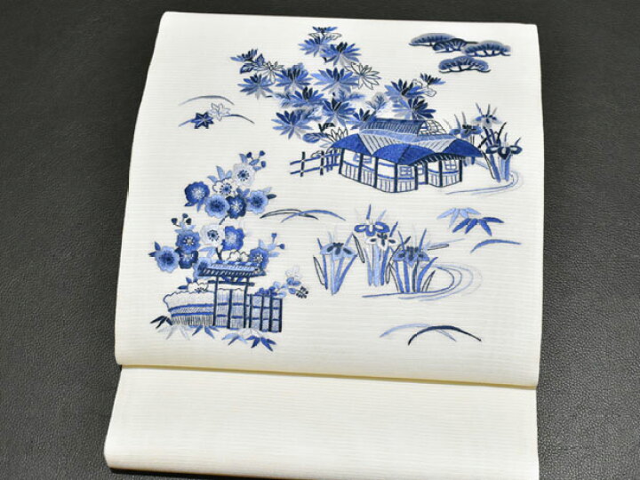 楽天市場】＜蘇州工藝師 郁志萍（いくしへい）＞＜蘇州刺繍 絽袋帯＞夏 