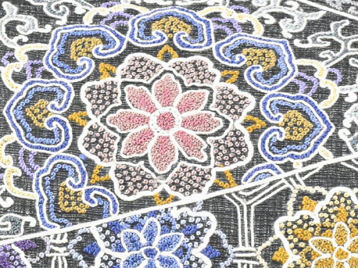 楽天市場】袋帯 中国三大刺繍 相良刺繍 さがら刺繍 手刺繍 手織り櫛 