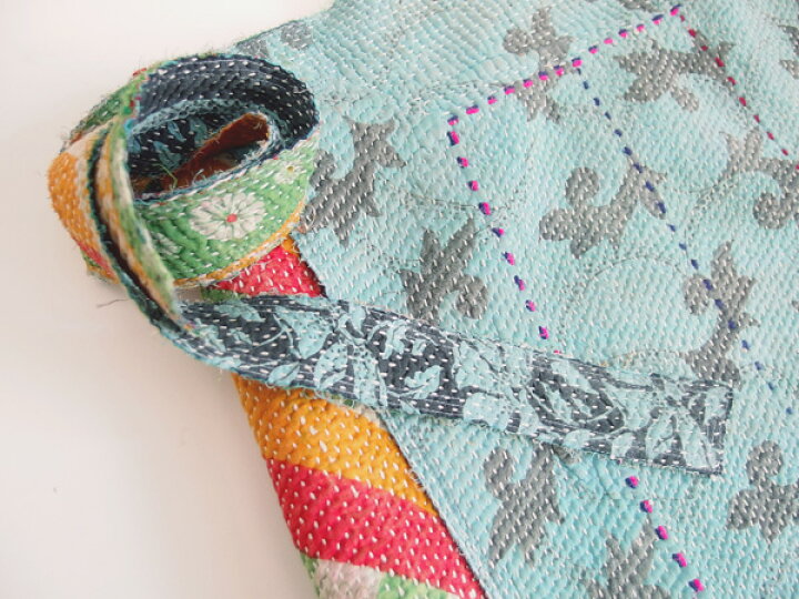 楽天市場】カンタ刺繍 スカート リバーシブルラップスカート インドの 