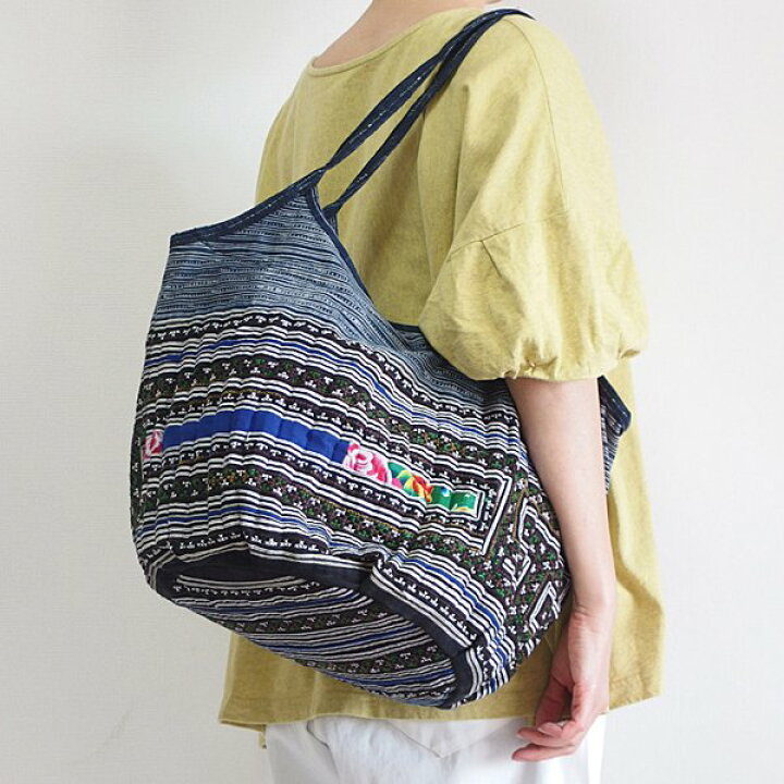 楽天市場】モン族 手刺繍 グラニーバッグ 12 大きめアジアンエスニック 