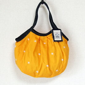 sisi ミニグラニーバッグ 刺繍 オレンジ sisiバッグ バッグインバッグ ちょっとそこまでに便利な布バッグ