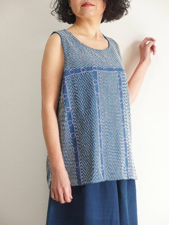 楽天市場】刺し子刺繍トップス コットンリネン 綿麻 天然素材 手 