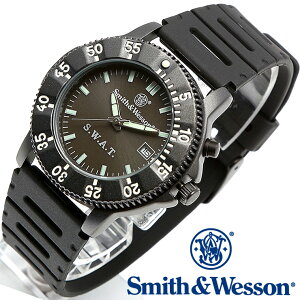 �X�~�X���E�F�b�\�� Smith & Wesson ���K�i �~���^���[�E�H�b�` �r���v �����Y POLICE SERIES SWAT WATCH BLACK SWW-45 �|���X�V���[�Y �_�C�o�[�Y �_�C�o�[ �f�C�g�J�����_�[ ���t �E���^���x���g �G���f��