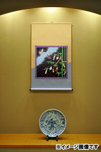 化粧箱タイプ 掛け軸 掛軸モダン掛け軸 七夕デザイン表装タイプ タペストリー感覚で飾れるモダンな掛け軸表装裂は24種類からお好みで選べます たなばた 天の川 うさぎ 和風 日本 受注後生