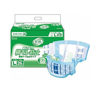 【リブドゥ】リフレ 横向き寝での横モレ防止 簡単テープ止めタイプ L(26枚×3袋) / 18106 〓ケース販売〓【定番在庫】即日・翌日配送可【介護用品】大人用紙おむつ/おとな用/紙オムツ【