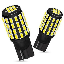 GOSMY T10 LED バルブ ホワイト 54連 3014SMD ポジションランプ ナンバー12V-24V (2個セット 白)