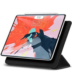 ESR iPad Pro 11 ケース 2018モデル Apple Pencilペアリングとワイヤレス充電機能対応 マグネットス吸着式 オートスリープ機能 スリム 軽量 シルク手触り 高級感 iPad Pro 11インチ専用 スマートカバー(ブラック)