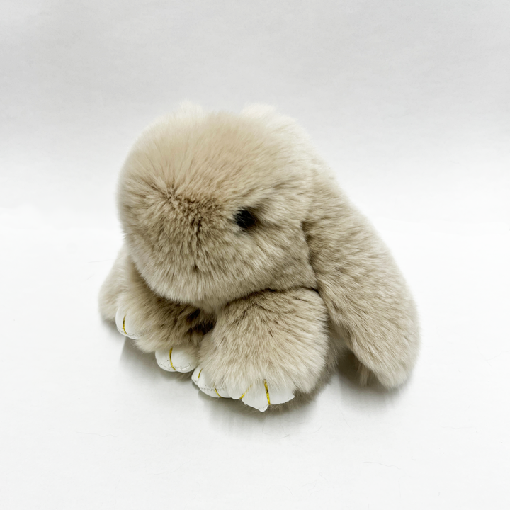 楽天市場】ラビットファー うさぎ チャーム キーホルダー ［ レッキス