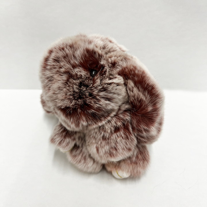 楽天市場】ラビットファー うさぎ チャーム キーホルダー ［ レッキス