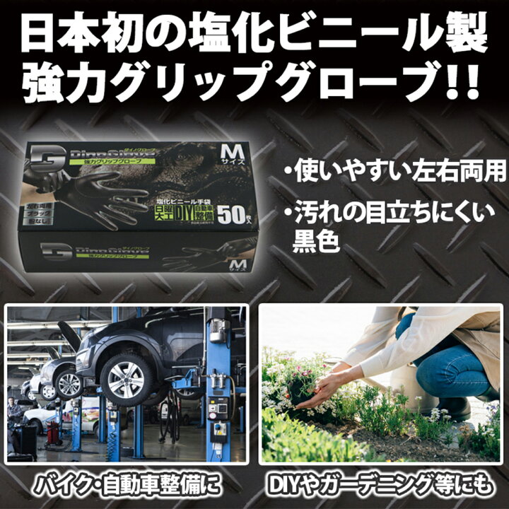 楽天市場】作業手袋 使い捨て ダイノグローブ 50枚入×20箱（1ケース 