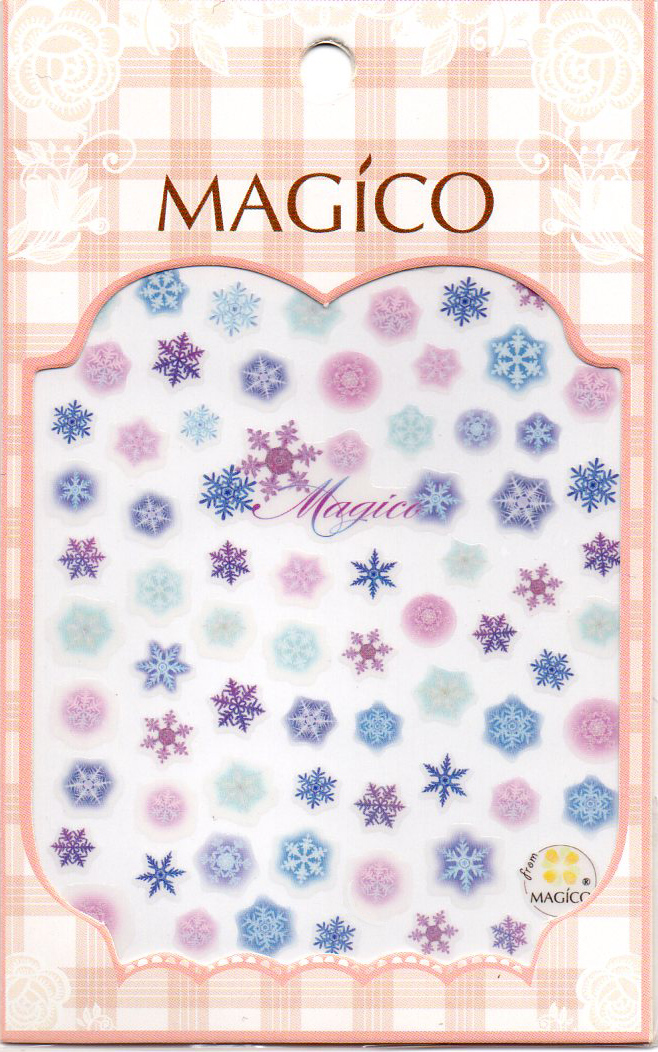 極薄 MAGICOネイルシール MAGICO ネイル 最高級のスーパー ステッカー MGC02 結晶 【新品】 スノー 雪 シール