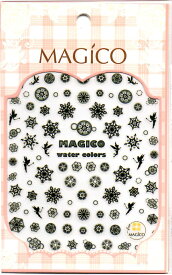MAGICO ネイル ステッカー シール MGC07 雪の結晶 妖精 フェアリー 墨絵