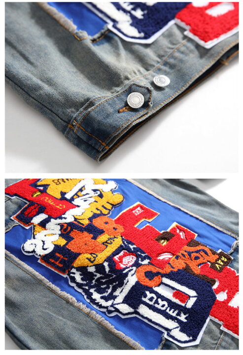 楽天市場】Gジャン デニムジャケット メンズ ヴィンテージレトロ 刺繍 