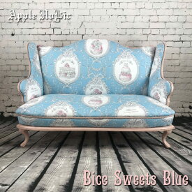 ドール チェア | Bice Sweets Blue・ビーチェ スイーツ ブルー 2S | ミニチュア 家具 ミニチュア 椅子 ミニチュア ソファ ドール ソファ パーソナルチェア 二人掛けソファ ブライス blythe harmonia bloom harmonia humming 1/6 ドール用