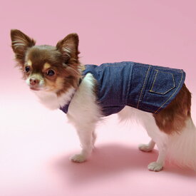 【50％OFF！！/ 犬 犬服 スカート ワンピ デニム lwd LWD おしゃれ オシャレ シンプル 重ね着】重ね着用ワンピース1号～4号、3L・4L犬と生活 L.W.D.