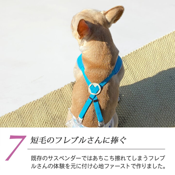 楽天市場 犬 サスペンダー 介護 オムツ おむつ フレブル フレンチ 大型犬 中型犬 犬と生活 胸当て付きサスペンダー ｆｂ ｘｌ ｘｘｌ クリップの種類を選択肢からお選びください フレンチブルドッグ パグ ボストン ｆｂ ラブ大型犬 ｘｌ ゴールデン ｘｘｌ