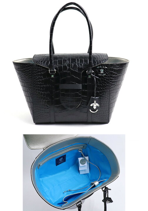楽天市場】ADMJ エーディーエムジェイ CROCOEMBOSSING BEE MOTIF BELT  