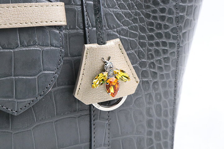 楽天市場】ADMJ エーディーエムジェイ CROCOEMBOSSING BEE MOTIF BELT  