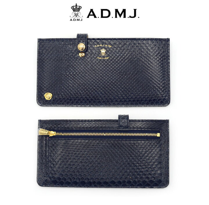 楽天市場】ADMJ エーディーエムジェイ PYTHON SLIM WALLET パイソン  