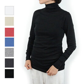 homspun ホームスパン 　60/1フライス　タートルネック　カットソー　インナー　6520