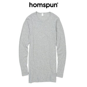 homspunホームスパン60/1フライスタートルネックカットソーインナー6520