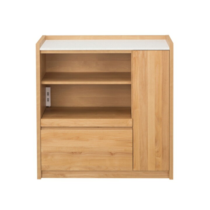 楽天市場】キッチンカウンター 完成品 幅90cm 木製 アルダー 北欧風 