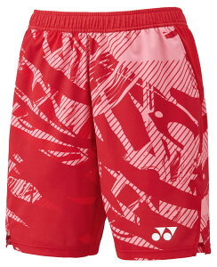 ヨネックス YONEX 15206 メンズニットハーフパンツ タンゴレッド