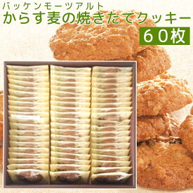 モーツアルト からす麦の焼きたて クッキー 60枚入り、 一枚包み 送料込み　広島お土産 バッケンモーツアルト