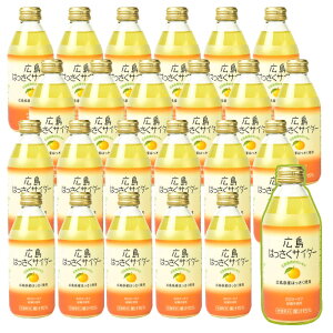 送料込み 特選 広島 はっさくサイダー 24本入り1本250ml 広島県産 はっさくの果汁が15% G7広島サミット飲料 お土産 銀座tau