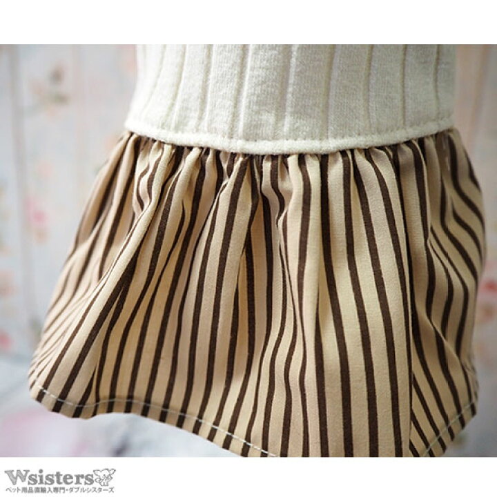 楽天市場 特価 メール便可 犬 服 ワンピース 犬の服 かわいい 部屋着 室内着 人気 新作 小型犬 セール 春 夏 秋 パステル 可愛い 肌に優しい Dogpose ドッグポーズ 正規品 Wsisters ダブルシスターズ ダブシス コサージュプリーツワンピース Wsisters