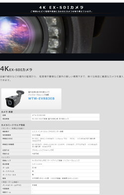 防犯カメラセット4K(800万画素)日本製日本初4K800万画素EX-SDI赤外線監視カメラ1台と録画機のフルセット2chDVR4K対応【三年保証】