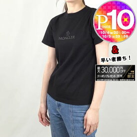 【6/1(土)0時～24時間限定ポイント10倍】 モンクレール MONCLER レディース Tシャツ 8C000 05 829H8 ブラック(999 BLACK)