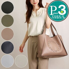 【18日0時〜72h限定ポイント5倍】 ステラマッカートニー STELLA McCARTNEY トートバッグ LOGO ロゴ ラージ 502793 W8542 WP0057 WP0234