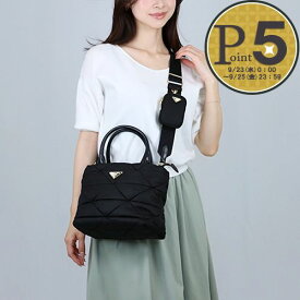 【10日0時〜26h限定ポイント5倍】【期間限定価格】 プラダ PRADA 2WAYバッグ Re-Nylon 1BG373 RDJN B9O ブラック(F0002 NERO) 【お取り寄せ】