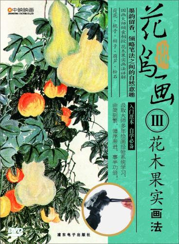 中国画集 水墨画 技法 東洋伝統美術 中国画教材  花木と果実の描き方 中国花鳥画3 中国画法DVD